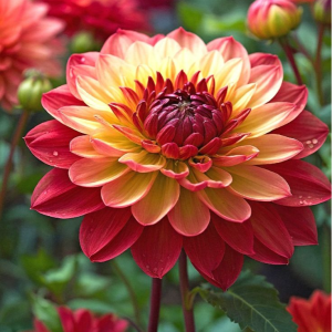 Георгин Оникс Найт купить по цене от 590р. в интернет-магазине «Посадика» с доставкой почтой в в Корочае и по всей России – [изображение №1].