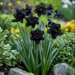 Нарцисс Тень Королевы купить по цене от 500р. в интернет-магазине «Посадика» с доставкой почтой в в Корочае и по всей России – [изображение №1].